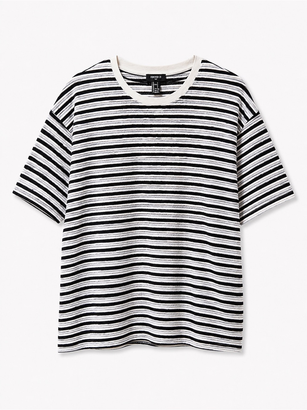 Forever 21 Black and White Striped Tee Shirt